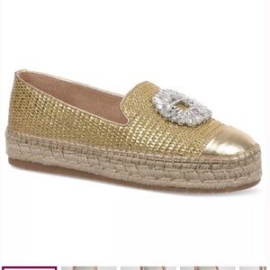 INC Madilyn Slip-On Embellished Espadrille Flats,